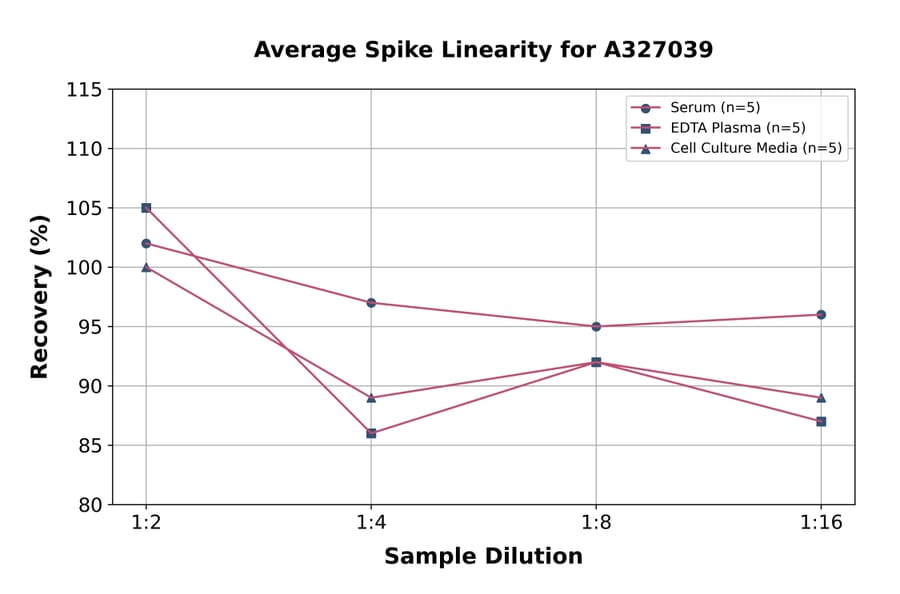 Linearity - Mouse SynGAP ELISA Kit (A327039) - Antibodies.com