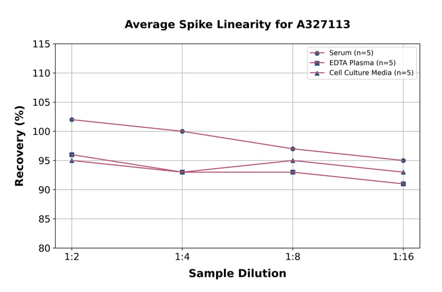 Linearity - Rat IgG2a ELISA Kit (A327113) - Antibodies.com