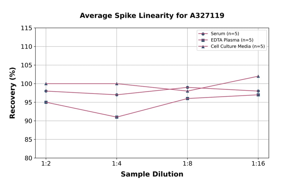 Linearity - Rat IgG2c ELISA Kit (A327119) - Antibodies.com
