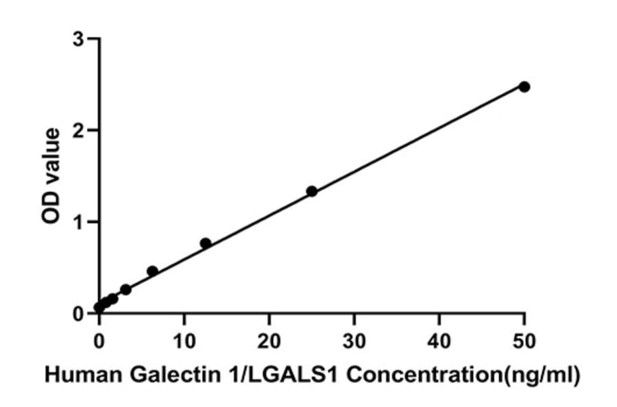 Standard Curve - Human Galectin 1 ELISA Kit (A330015) - Antibodies.com