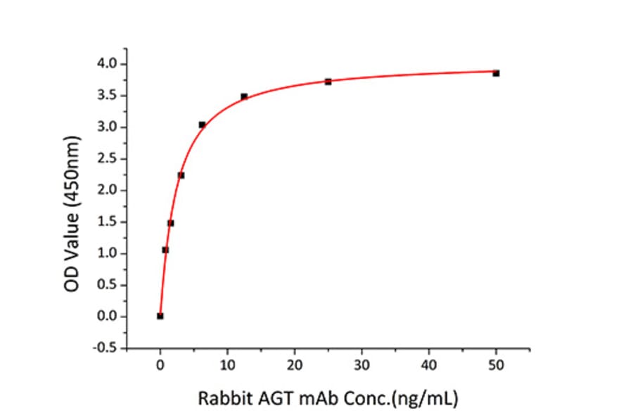 Standard Curve - Recombinant Human Angiotensinogen Protein (C-terminal His Tag) (A330099) - Antibodies.com