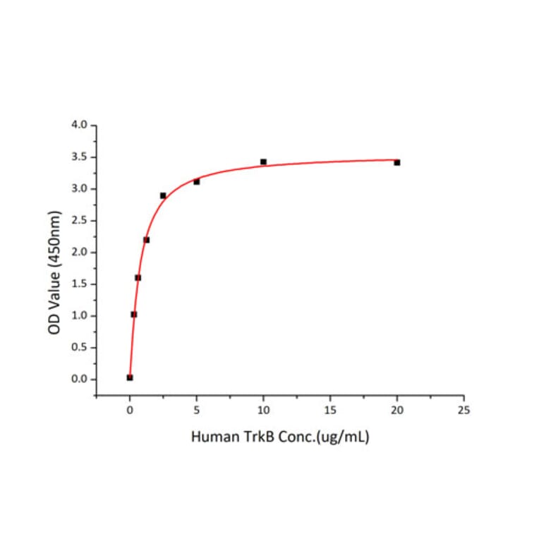 Standard Curve - Recombinant Human BDNF Protein (C-terminal His Tag) (A330154) - Antibodies.com