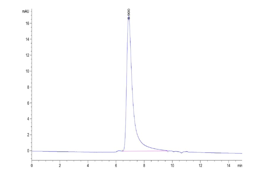 SEC-HPLC - Recombinant Human CD134/OX40L Receptor Protein (Biotin) (C-terminal His and Avi Tag) (A330226) - Antibodies.com