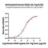 Standard Curve - Recombinant Human CD134/OX40L Receptor Protein (Biotin) (C-terminal His and Avi Tag) (A330226) - Antibodies.com