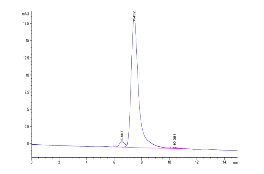 SEC-HPLC - Recombinant Human CD24 Protein (Biotin) (C-terminal Human Fc Tag) (A330278) - Antibodies.com