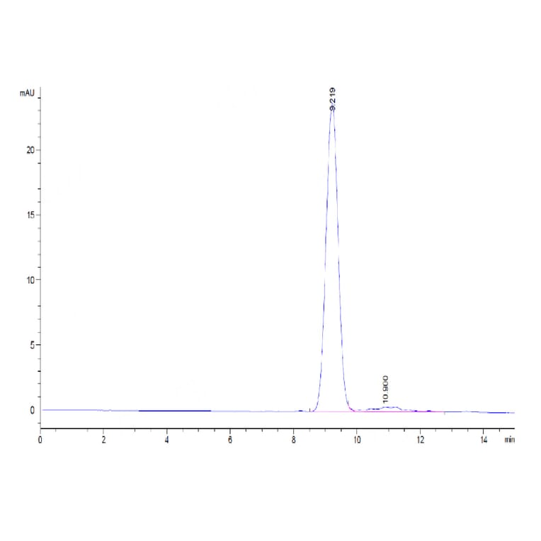 SEC-HPLC - Recombinant Human CD24 Protein (C-terminal His and Avi Tag) (A330279) - Antibodies.com