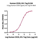 Standard Curve - Recombinant Human CD30 Protein (C-terminal Human Fc Tag) (A330305) - Antibodies.com