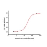 Standard Curve - Recombinant Human CD31 Protein (C-terminal His Tag) (A330311) - Antibodies.com