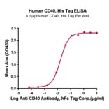 Standard Curve - Recombinant Human CD40 Protein (C-terminal His Tag) (A330340) - Antibodies.com