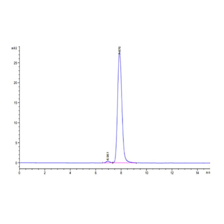 SEC-HPLC - Recombinant Human CD7 Protein (C-terminal Human Fc Tag) (A330386) - Antibodies.com