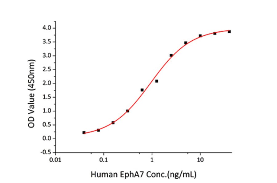 Standard Curve - Recombinant Human EPHA7 Protein (C-terminal His Tag) (A330574) - Antibodies.com