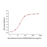 Standard Curve - Recombinant Human ErbB4 Protein (C-terminal Human Fc and His Tag) (A330595) - Antibodies.com