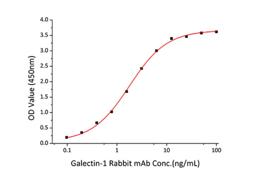 Standard Curve - Recombinant Human Galectin 1 Protein (A330681) - Antibodies.com