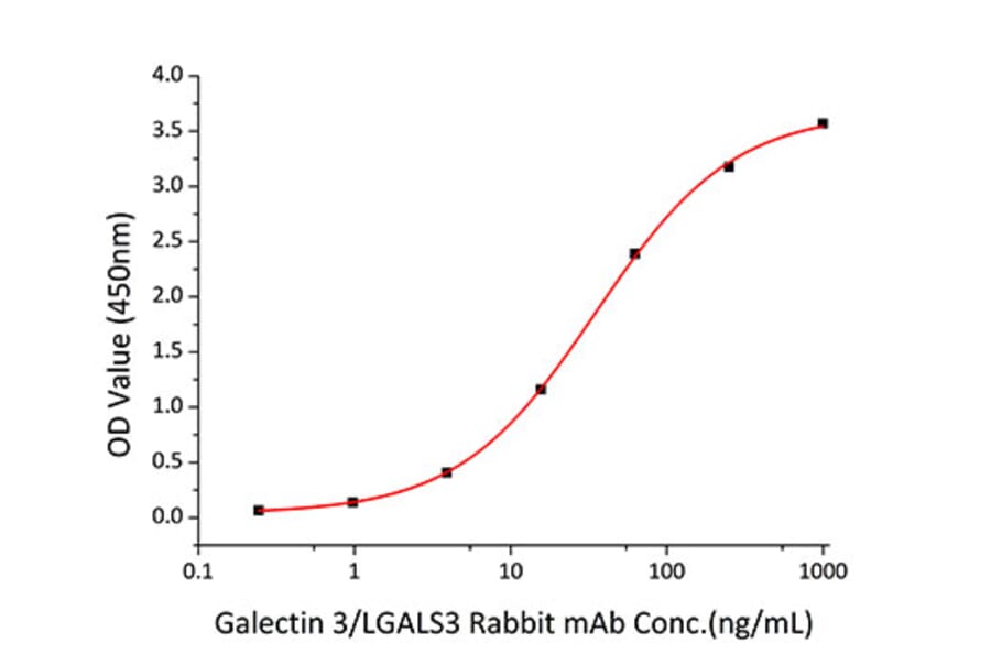 Standard Curve - Recombinant Human Galectin 3 Protein (A330682) - Antibodies.com