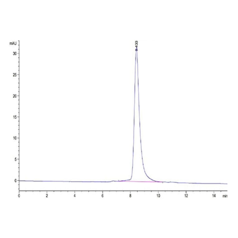 SEC-HPLC - Recombinant Human HHLA2 Protein (C-terminal His Tag) (A330737) - Antibodies.com