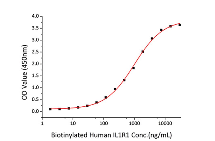 Standard Curve - Recombinant Human IL-1 beta Protein (C-terminal His Tag) (A330797) - Antibodies.com