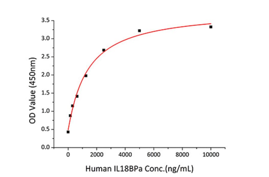 Standard Curve - Recombinant Human IL-18 Protein (A330840) - Antibodies.com