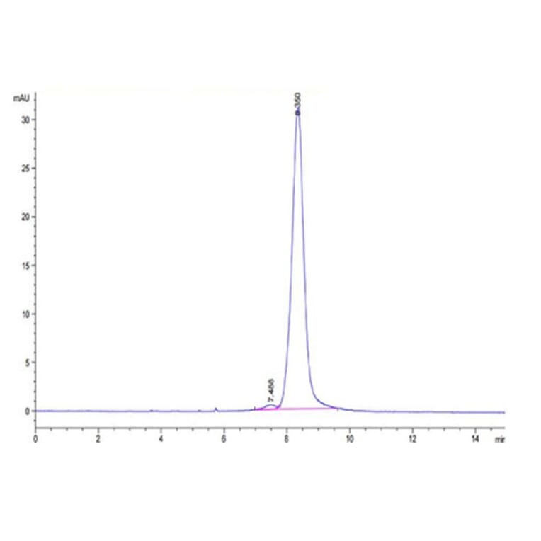 SEC-HPLC - Recombinant Human LILRA3 Protein (Biotin) (C-terminal His and Avi Tag) (A331004) - Antibodies.com