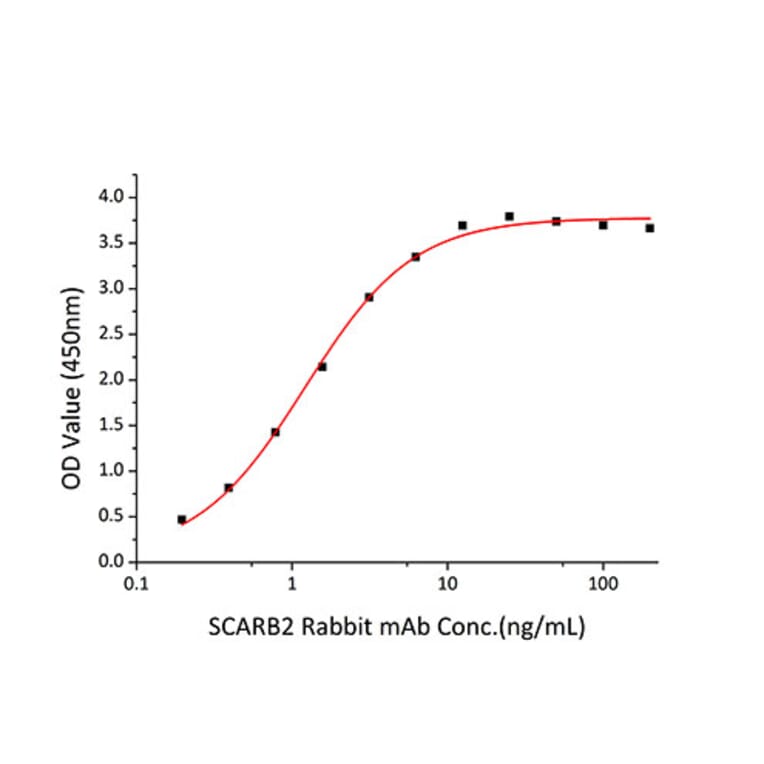Standard Curve - Recombinant Human LIMPII Protein (C-terminal His Tag) (A331016) - Antibodies.com