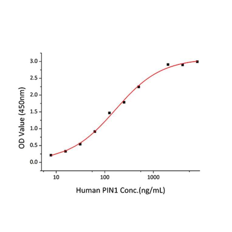 Standard Curve - Recombinant Human PIN1 Protein (A331175) - Antibodies.com