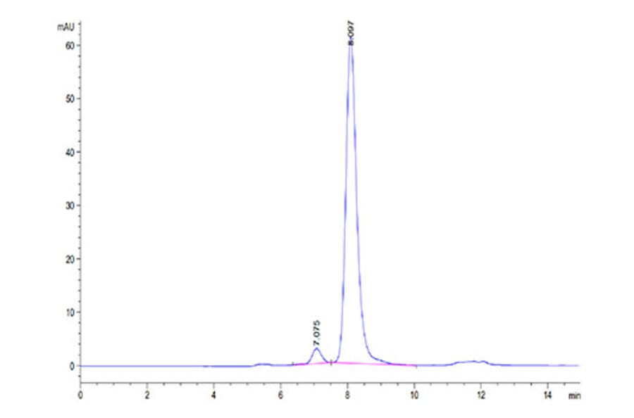 SEC-HPLC - Recombinant Cynomolgus macaque PVRIG Protein (C-terminal Human Fc Tag) (A331198) - Antibodies.com