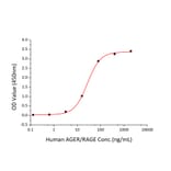 Standard Curve - Recombinant Human RAGE Protein (C-terminal Human Fc and His Tag) (A331208) - Antibodies.com