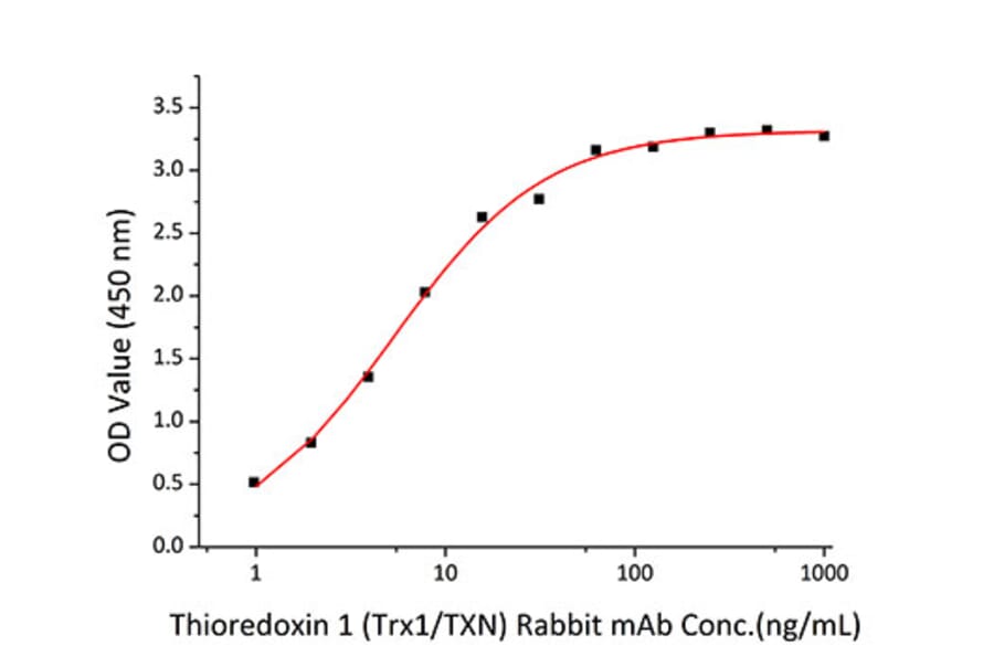 Standard Curve - Recombinant Human Thioredoxin Protein (C-terminal His Tag) (A331321) - Antibodies.com