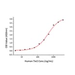 Standard Curve - Recombinant Human Tie2 Protein (C-terminal Human Fc and His Tag) (A331326) - Antibodies.com
