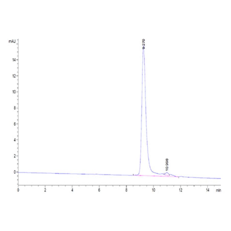 SEC-HPLC - Recombinant Human TNFRSF13C Protein (Biotin) (C-terminal His and Avi Tag) (A331347) - Antibodies.com