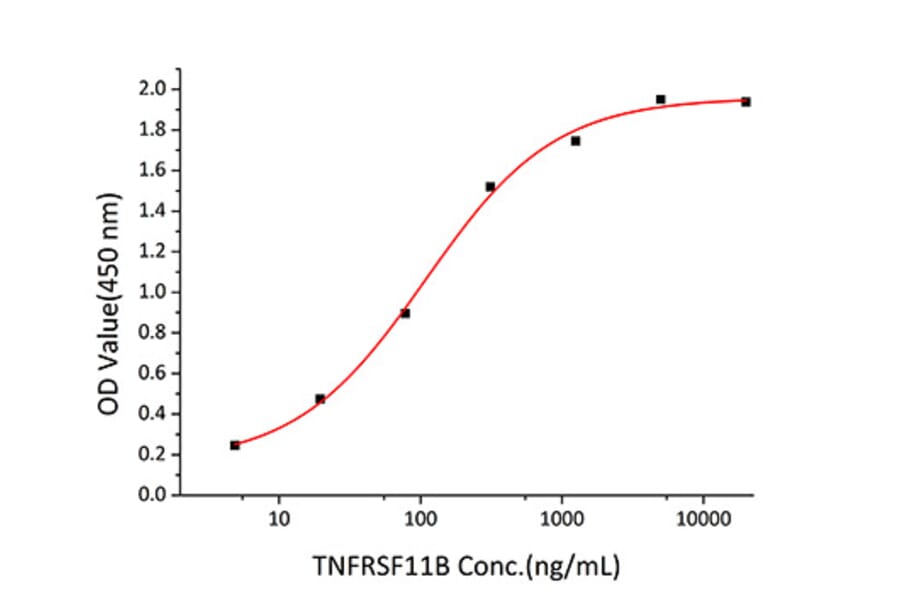 Standard Curve - Recombinant Human TRAIL Protein (A331361) - Antibodies.com