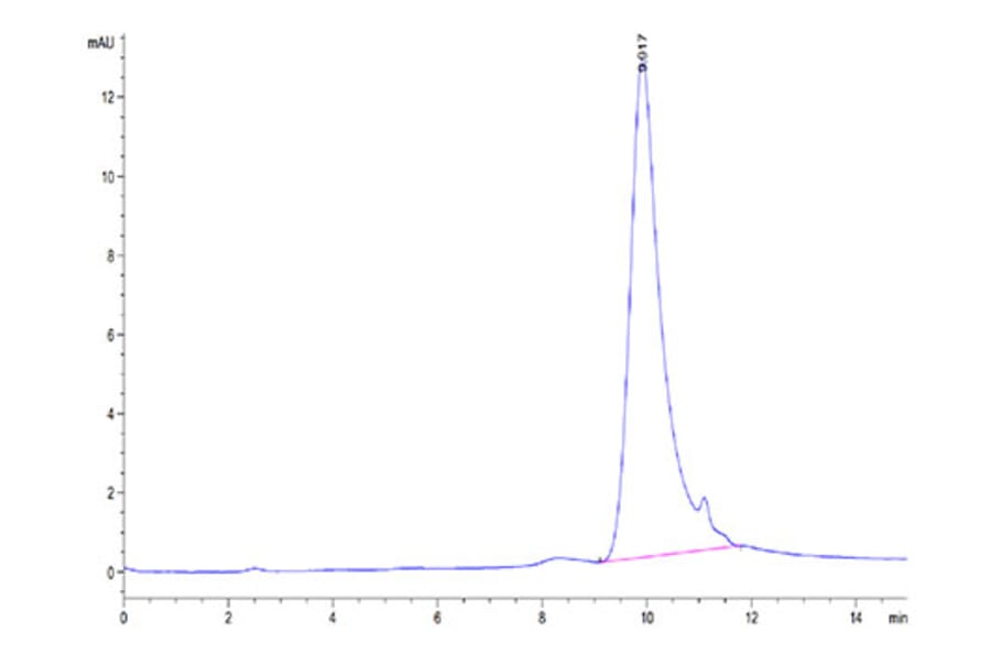 SEC-HPLC - Recombinant Cynomolgus macaque TSLP Protein (C-terminal His Tag) (A331385) - Antibodies.com