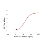 Standard Curve - Recombinant Human VCAM-1 Protein (C-terminal His Tag) (A331404) - Antibodies.com