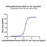Standard Curve - Recombinant Human VEGF Receptor 1 Protein (Biotin) (C-terminal His and Avi Tag) (A331407) - Antibodies.com