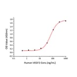 Standard Curve - Recombinant Human VEGF Receptor 2 Protein (C-terminal His Tag) (A331408) - Antibodies.com