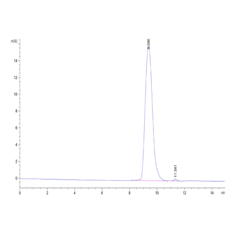 SEC-HPLC - Recombinant Human VISTA Protein (Biotin) (C-terminal His and Avi Tag) (A331424) - Antibodies.com