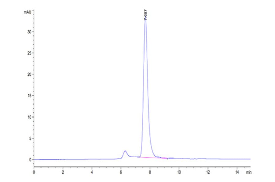 SEC-HPLC - Recombinant Cynomolgus macaque B7-H3 Protein (C-terminal His Tag) (A331478) - Antibodies.com