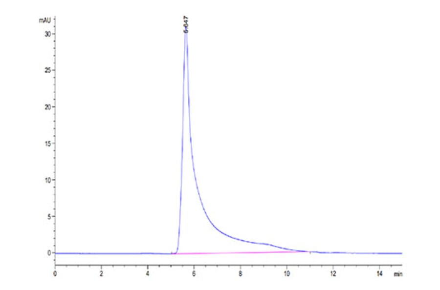 SEC-HPLC - Recombinant Mouse RANTES Protein (N-terminal Human Fc Tag) (A331498) - Antibodies.com