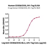 Standard Curve - Recombinant Human CD3E + CD3G Protein (C-terminal Human Fc Tag) (A331511) - Antibodies.com