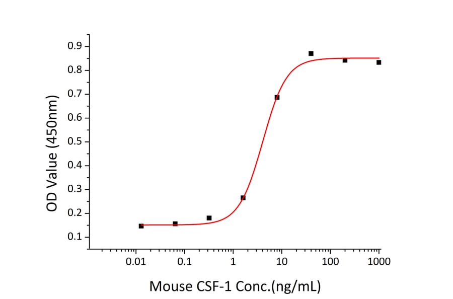 Proliferation Assay - Recombinant Mouse M-CSF Protein (C-terminal His Tag) (A331533) - Antibodies.com