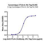 Standard Curve - Recombinant Cynomolgus macaque CTLA4 Protein (C-terminal His Tag) (A331541) - Antibodies.com