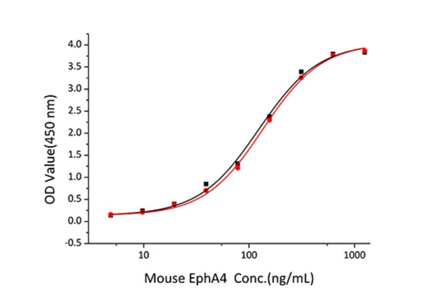 Standard Curve - Recombinant Mouse Ephrin A2 Protein (C-terminal His Tag) (A331567) - Antibodies.com
