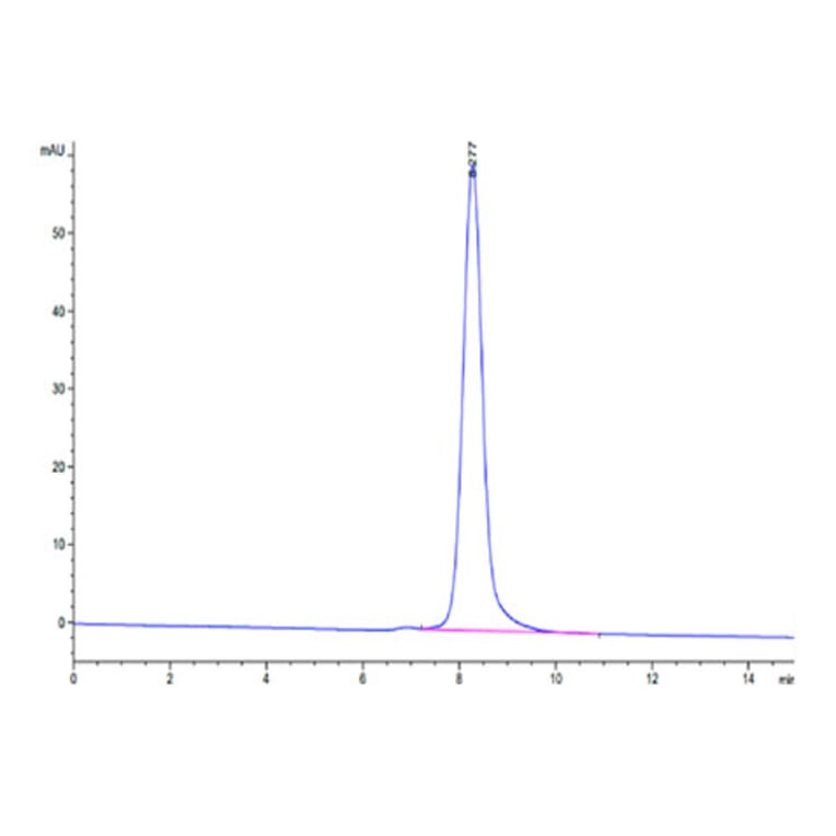 SEC-HPLC - Recombinant Cynomolgus macaque LILRA4 Protein (C-terminal His Tag) (A331728) - Antibodies.com