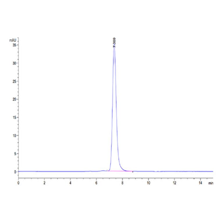 SEC-HPLC - Recombinant Cynomolgus macaque PD1 Protein (C-terminal Human Fc Tag) (A331786) - Antibodies.com