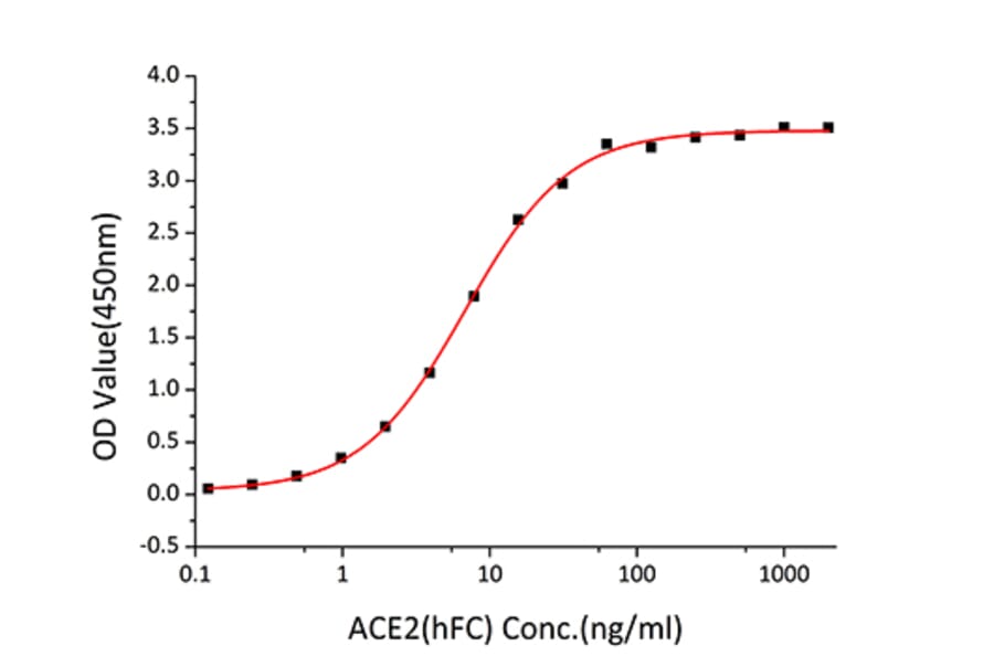 Standard Curve - Recombinant SARS-CoV-2 Spike RBD Protein (C-terminal His Tag) (A331826) - Antibodies.com