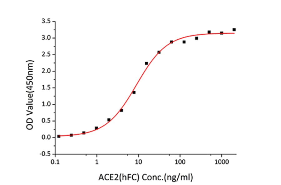 Standard Curve - Recombinant SARS-CoV-2 Spike RBD Protein (C-terminal His Tag) (A331827) - Antibodies.com