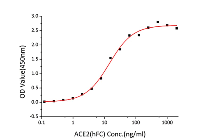 Standard Curve - Recombinant SARS-CoV-2 Spike RBD Protein (C-terminal His and Avi Tag) (A331828) - Antibodies.com