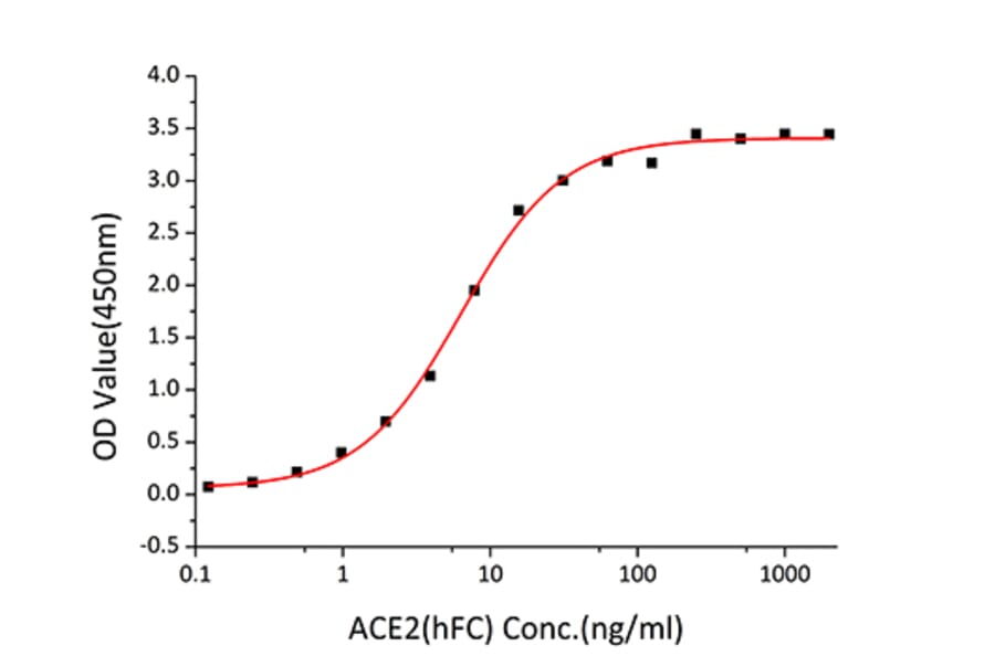 Standard Curve - Recombinant SARS-CoV-2 Spike RBD Protein (C-terminal His Tag) (A331829) - Antibodies.com