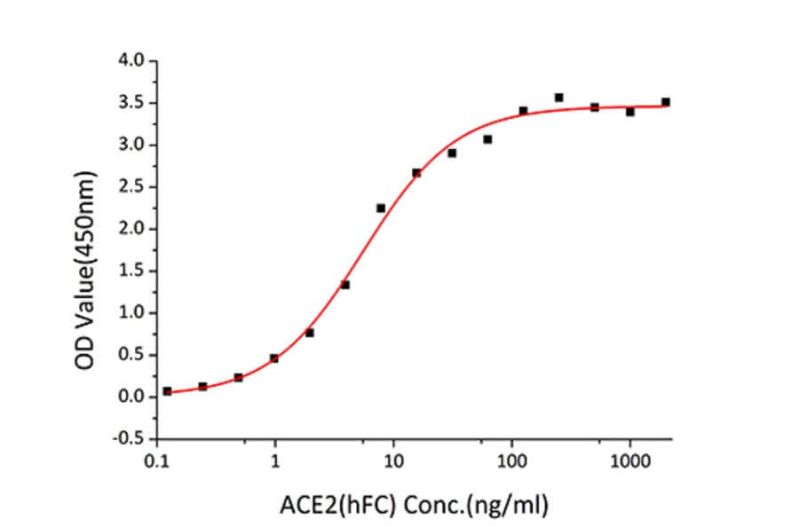 Standard Curve - Recombinant SARS-CoV-2 Spike RBD Protein (C-terminal His Tag) (A331830) - Antibodies.com