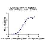 Standard Curve - Recombinant Cynomolgus macaque CD40 Protein (C-terminal His Tag) (A331899) - Antibodies.com