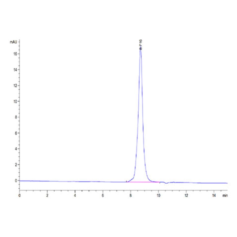 SEC-HPLC - Recombinant Cynomolgus/Rhesus macaque TNFRSF9 Protein (C-terminal His Tag) (A331904) - Antibodies.com